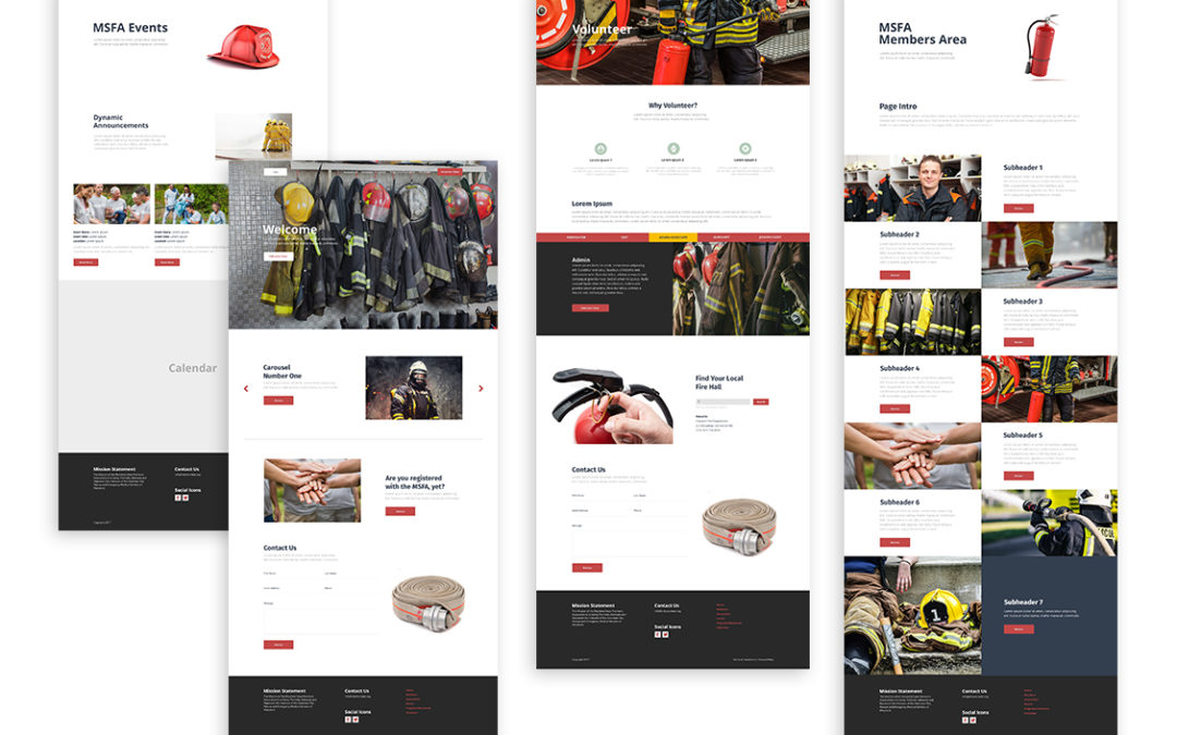 Wireframes-Maryland Fire Fighters